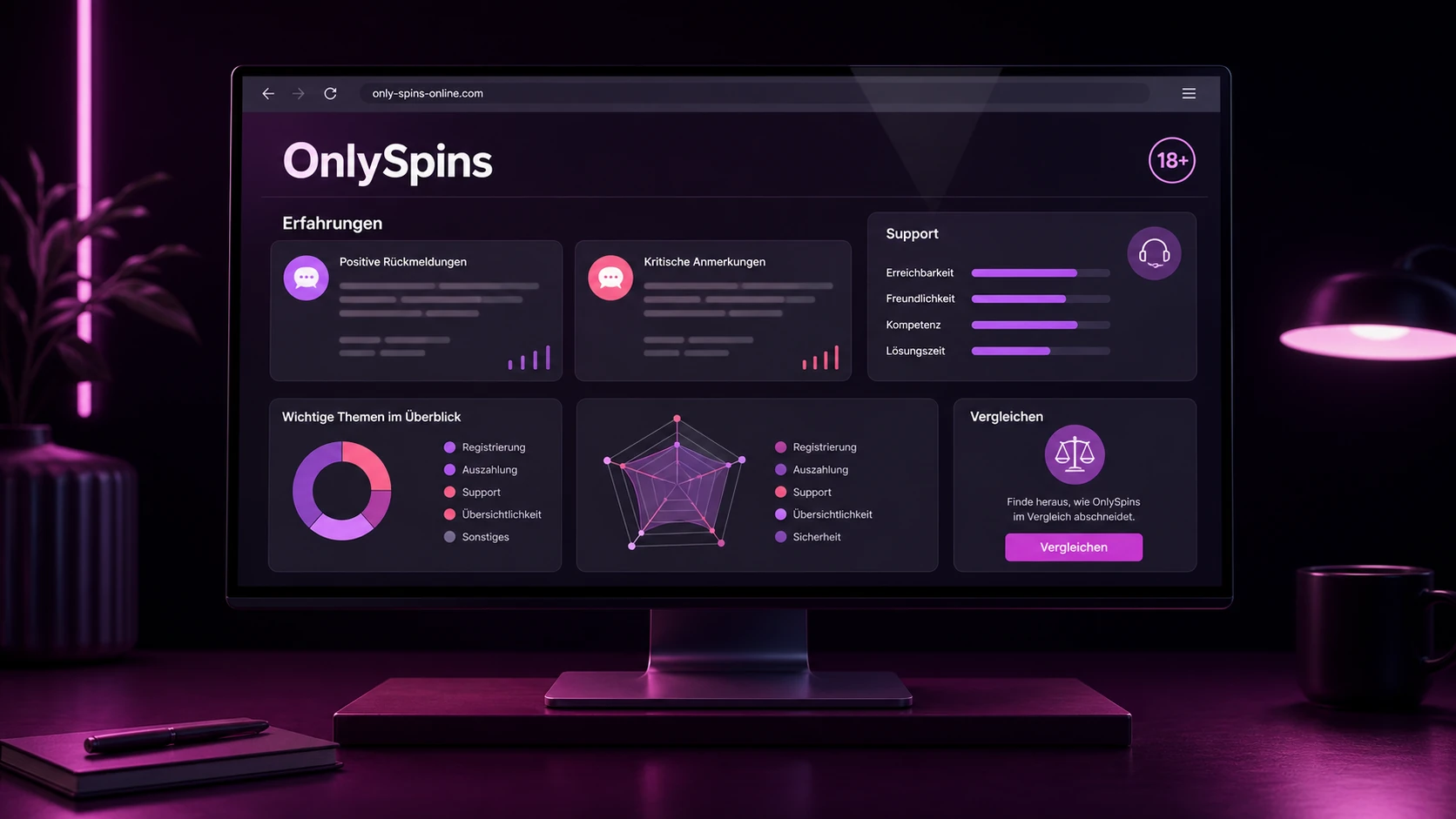 OnlySpins Erfahrungen und Bewertungen vergleichen